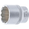 BGS Steckschlüssel-Einsatz Zwölfkant | Antrieb Innenvierkant 12,5 mm (1/2"") | SW 27 mm