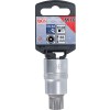 BGS Bit-Einsatz | Antrieb Innenvierkant 12,5 mm (1/2"") |Innenvielzahn (für XZN) mit Bohrung M16