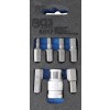 BGS Schraubendreher-Bit-Satz | Antrieb Außensechskant 10 mm (3/8"") | Innensechskant | 7-tlg.