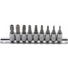 BGS Bit-Einsatz-Satz | Antrieb Innenvierkant 6,3 mm (1/4"") | T-Profil (für Torx) mit Bohrung T10 - T50 | 9-tlg.