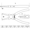 BGS Sprengringzange | gerade | für Innensprengringe | 175 mm