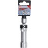 BGS Zündkerzen-Gelenkeinsatz Zwölfkant mit Haltefeder | Antrieb Innenvierkant 10 mm (3/8"") | SW 18 mm
