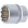 BGS Steckschlüssel-Einsatz Zwölfkant | Antrieb Innenvierkant 12,5 mm (1/2"") | SW 28 mm