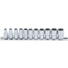 BGS Steckschlüssel-Einsatz-Satz Sechskant | Antrieb Innenvierkant 6,3 mm (1/4"") | Zollgrößen | 11-tlg.
