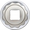 BGS Steckschlüssel-Einsatz Zwölfkant | Antrieb Innenvierkant 12,5 mm (1/2"") | SW 30 mm
