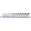 BGS Steckschlüssel-Einsatz-Satz, Sechskant | Antrieb Innenvierkant 6,3 mm (1/4"") | SW 4 - 14 mm | 13-tlg.
