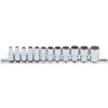 BGS Steckschlüssel-Einsatz-Satz Zwölfkant | Antrieb Innenvierkant 6,3 mm (1/4"") | Zollgrößen | 12-tlg.
