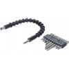 BGS Bit-Satz mit flexibler Welle | Antrieb Außensechskant 6,3 mm (1/4"") | 11-tlg.
