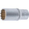 BGS Steckschlüssel-Einsatz Zwölfkant, tief | Antrieb Innenvierkant 12,5 mm (1/2"") | SW 27 mm