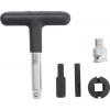 BGS Universal-Öldienst-Schlüssel-Satz | für Kunststoff-Ölablassschrauben | Antrieb Außensechskant 6,3 mm (1/4"") / Abtrieb Außenvierkant 10 mm (3/8"") | 5-tlg.