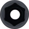 BGS Kraft-Steckschlüssel-Einsatz Sechskant, tief | Antrieb Innenvierkant 12,5 mm (1/2"") | SW 22 mm