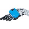 BGS Winkelschlüssel-Satz | kurz | T-Profil (für Torx) mit Bohrung T10 - T50 | 9-tlg.