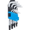 BGS Winkelschlüssel-Satz | kurz | T-Profil (für Torx) mit Bohrung T10 - T50 | 9-tlg.