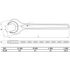 BGS Einmaulschlüssel | DIN 894 | SW 30 mm