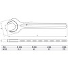BGS Einmaulschlüssel | DIN 894 | SW 32 mm