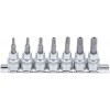 BGS Bit-Einsatz-Satz | Antrieb Innenvierkant 10 mm (3/8"") | T-Profil (für Torx) mit Bohrung T15 - T50 | 7-tlg.