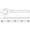 BGS Einmaulschlüssel | DIN 894 | SW 34 mm