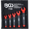 BGS VDE-Einmaulschlüssel-Satz | SW 7 - 14 mm | 5-tlg.