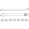 BGS Maul-Ringschlüssel | extra lang | SW 22 mm