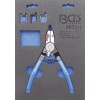 BGS Sprengringzange | für Außen-/Innensprengringe | auswechselbare Spitzen | 180 mm