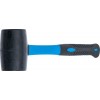 BGS Gummihammer | Fiberglasstiel | schwarzer Kopf | Ø 50 mm | 250 g