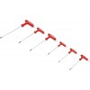 BGS Schraubendreher-Satz mit T-Griff und seitlicher Klinge | T-Profil (für Torx) mit Bohrung T10 - T40 | 6-tlg.