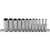 BGS Steckschlüssel-Einsatz-Satz Zwölfkant, tief | Antrieb Innenvierkant 6,3 mm (1/4"") | Zollgrößen | 12-tlg.