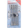 BGS Steckschlüssel-Einsatz-Satz Sechskant, extra lang | Antrieb Außensechskant 6,3 mm (1/4"") | für Bohrmaschinen | SW 6 - 13 mm | 8-tlg.