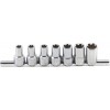BGS Steckschlüssel-Einsatz-Satz T-Profil Plus (für Torx Plus) | Antrieb Innenvierkant 10 mm (3/8"") | SW 10EP - 20EP | 7-tlg.