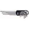 BGS Winkelschlüssel-Satz | extra lang | TS-Profil (für Torx Plus) TS10 - TS50 | 9-tlg.