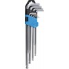 BGS Winkelschlüssel-Satz | Zollgrößen | Innensechskant / Innensechskant mit Kugelkopf 1/16"" - 3/8"" | 9-tlg.