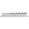 BGS Steckschlüssel-Einsatz-Satz, Sechskant | Antrieb Innenvierkant 10 mm (3/8"") | SW 5/16"" - 7/8"" | 11-tlg.
