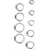 BGS Edelstahl-Schlauchklemmen-Sortiment | Ø 5,8 - 21 mm | 170-tlg.