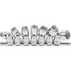 BGS Gelenk-Steckschlüssel-Satz, Sechskant | Antrieb Innenvierkant 10 mm (3/8"") | SW 3/8"" - 3/4"" | Zollgrößen | 7-tlg.