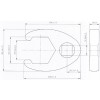 BGS Hahnenfußschlüssel | Antrieb Innenvierkant 20 mm (3/4"") | SW 50 mm