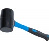 BGS Gummihammer | Fiberglasstiel | schwarzer Kopf | Ø 60 mm | 500 g