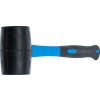 BGS Gummihammer | Fiberglasstiel | schwarzer Kopf | Ø 60 mm | 500 g