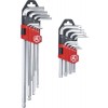 BGS Winkelschlüssel-Satz | lang | T-Profil (für Torx) T10 - T50 / Innensechskant 1,5 - 10 mm | 18-tlg.