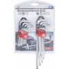 BGS Winkelschlüssel-Satz | lang | T-Profil (für Torx) T10 - T50 / Innensechskant 1,5 - 10 mm | 18-tlg.