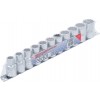 BGS Steckschlüssel-Einsatz-Satz, Zwölfkant | Antrieb Innenvierkant 12,5 mm (1/2"") | SW 10 - 21 mm | 11-tlg.