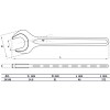 BGS Einmaulschlüssel | DIN 894 | SW 46 mm