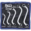 BGS S-Form Doppel-Ringschlüssel-Satz | Zollgrößen | SW 3/8"" - 3/4"" | 5-tlg.
