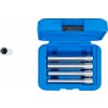 BGS Steckschlüssel-Einsatz-Satz, Sechskant, extra tief | Antrieb Innenvierkant 10 mm (3/8"") | SW 8 - 14 mm | 5-tlg.