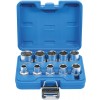BGS Steckschlüssel-Einsatz-Satz Sechskant | Antrieb Innenvierkant 12,5 mm (1/2"") | Zollgrößen | 10-tlg.