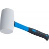 BGS Gummihammer | Fiberglasstiel | weißer Kopf | Ø 64 mm | 750 g