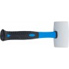 BGS Gummihammer | Fiberglasstiel | weißer Kopf | Ø 64 mm | 750 g