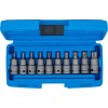 BGS Kraft-Bit-Einsatz-Satz | Antrieb Innenvierkant 12,5 mm (1/2"") | T-Profil (für Torx) T20 - T70 | 10-tlg.