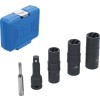 BGS Kraft-Spezial-Steckschlüssel-Wendeeinssatz-Satz | Sechskant & Schraubendreher 17 - 19 - 21 mm | 12,5 mm (1/2"") | 3-tlg.