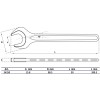 BGS Einmaulschlüssel | DIN 894 | SW 50 mm