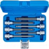 BGS Bit-Einsatz-Satz | Antrieb Innenvierkant 12,5 mm (1/2"") | Innensechskant mit Kugelkopf 5 - 12 mm | 6-tlg.